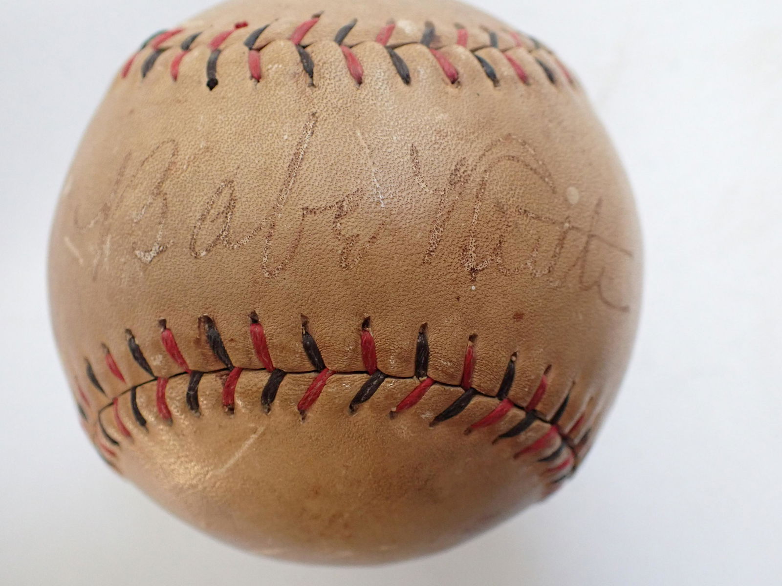 Signed Babe Ruth Softball with JSA Certification (1 of 5)
