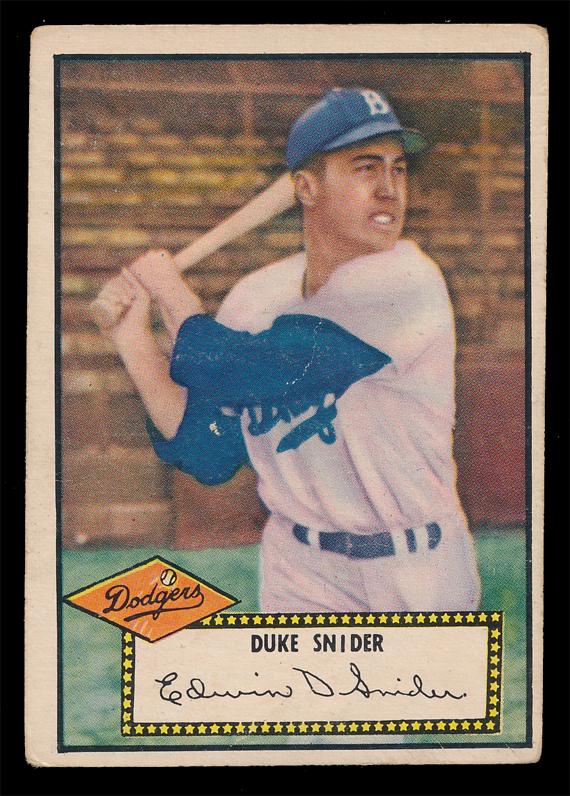 1952 Topps Baseball Lot of 52 Assorted cards with Duke Snider and (12) 1st series cards. (1 of 2)