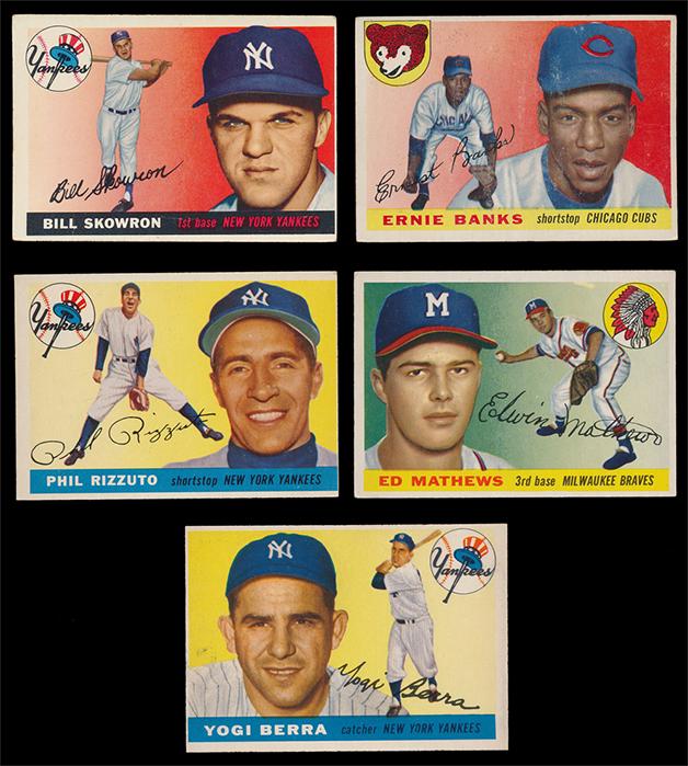 1955 Topps Baseball Lot of 60 cards with Suprstars (1 of 2)