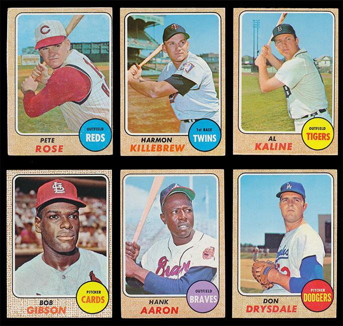 1968 Topps Starter Set of 372 Cards with many key superstars (1 of 5)