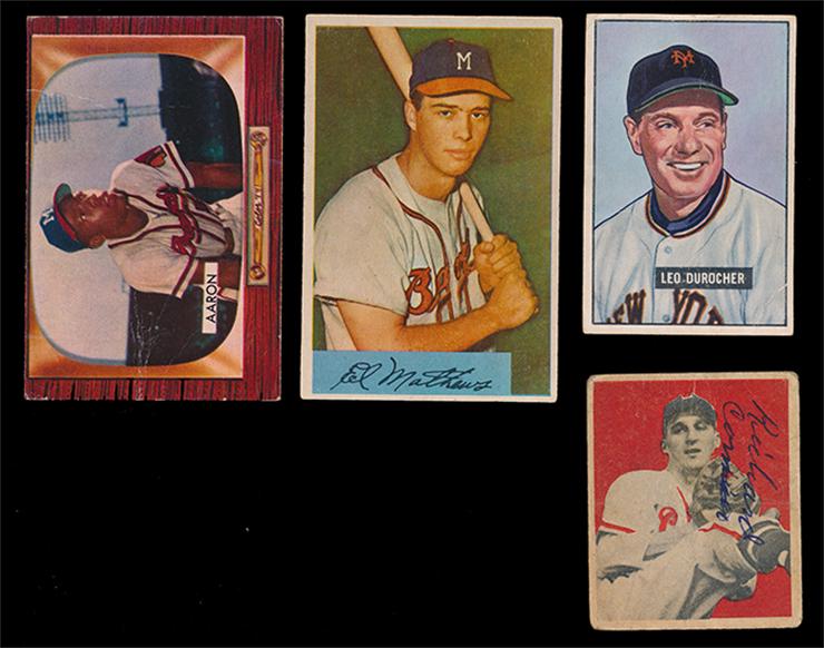 BB (20) 1950's Bowman Baseball Cards With Stars (1 of 2)