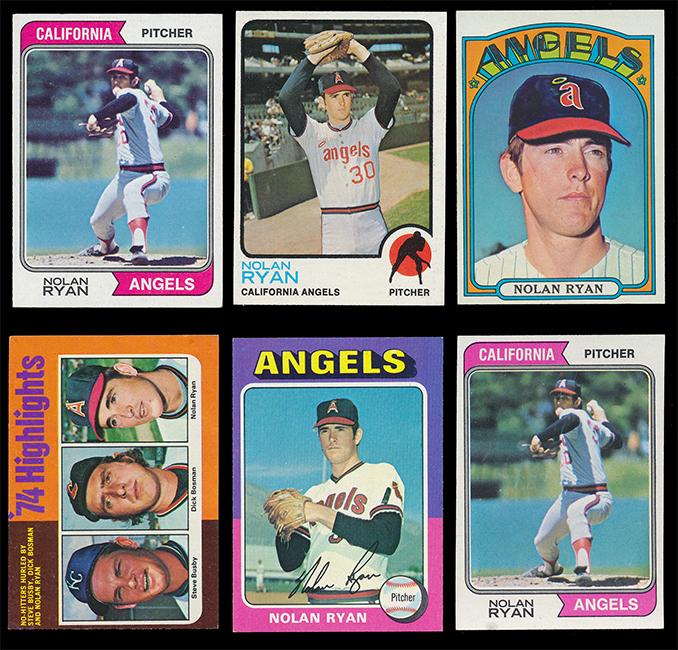 (11) Topps Nolan Ryan Cards from 1972 to 1979 (1 of 2)