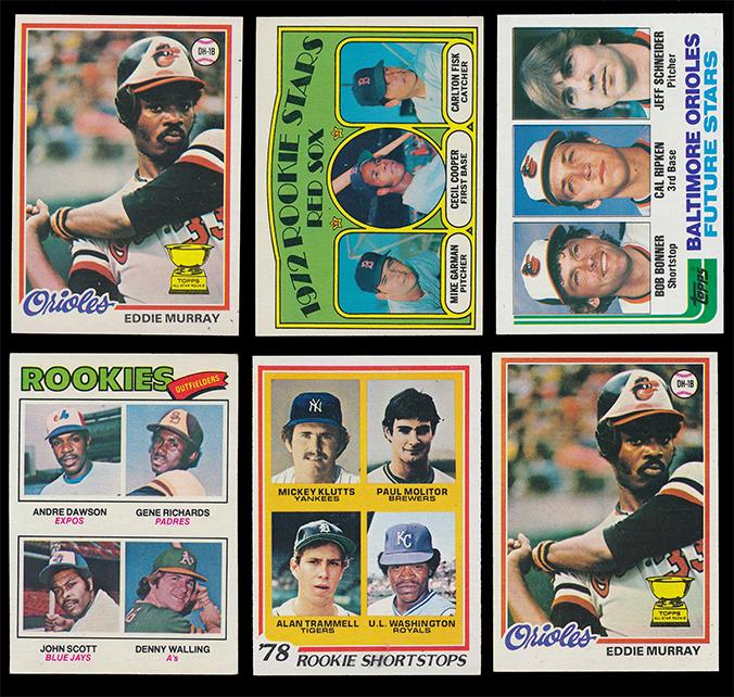 (11) 1970's and 80's Topps Baseball Key Rookie Cards (1 of 2)