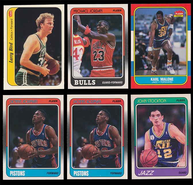(33) 1986-1988 Fleer Basketball Cards Mostly Superstars (1 of 3)