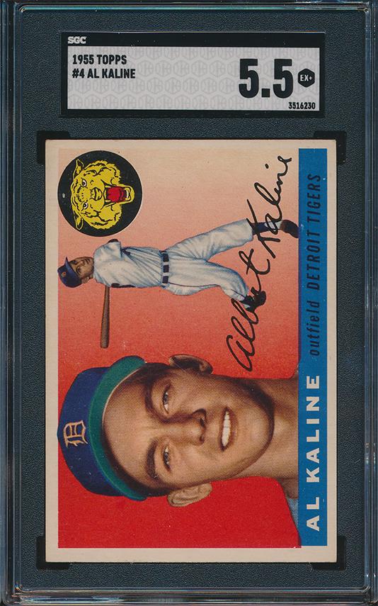 1955 Topps Baseball #4 Al Kaline SGC 5.5 Ex+ #3516230 (1 of 1)
