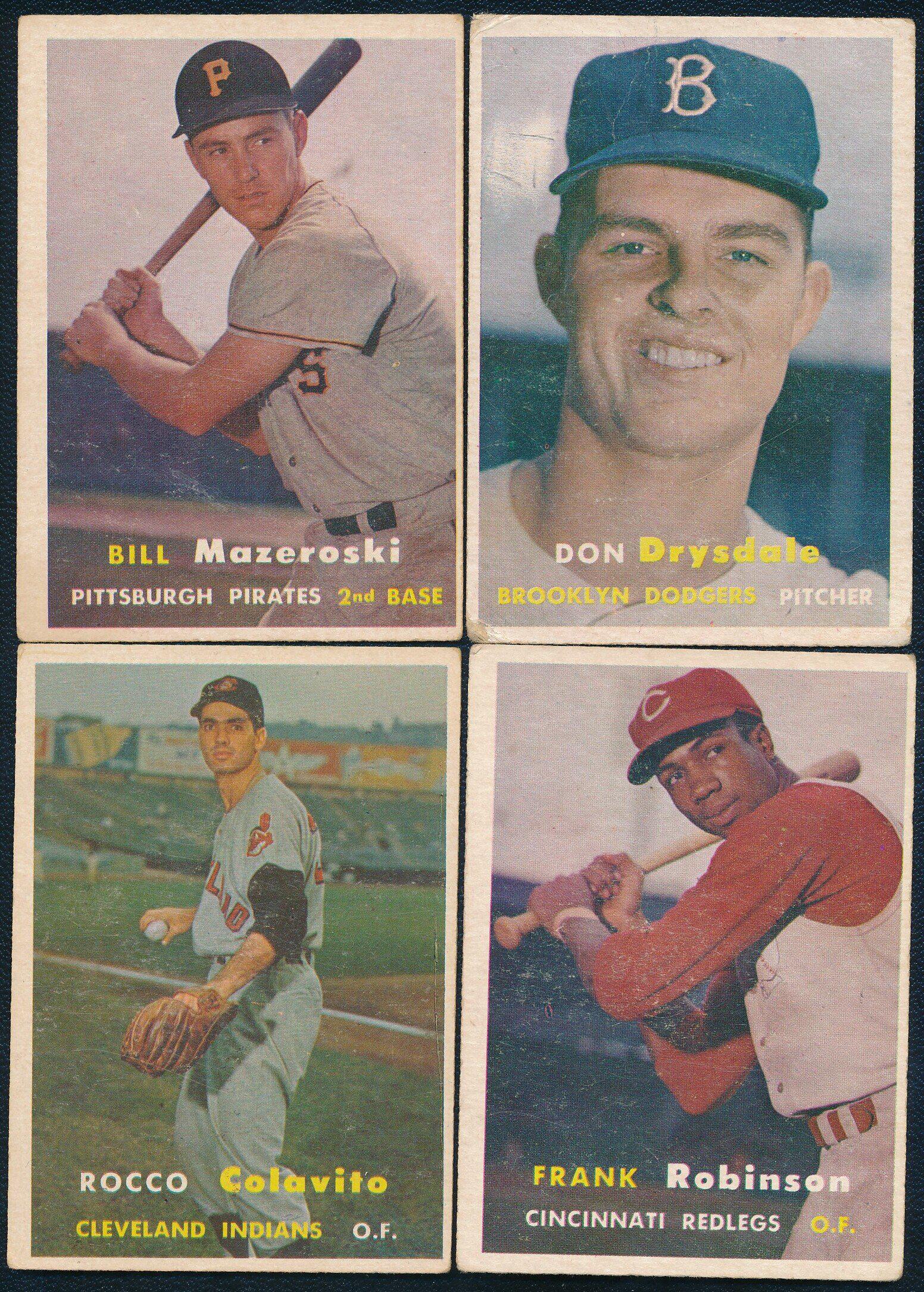 (4) 1957 Topps Rookie Cards - 3 Hall of Famers (1 of 9)
