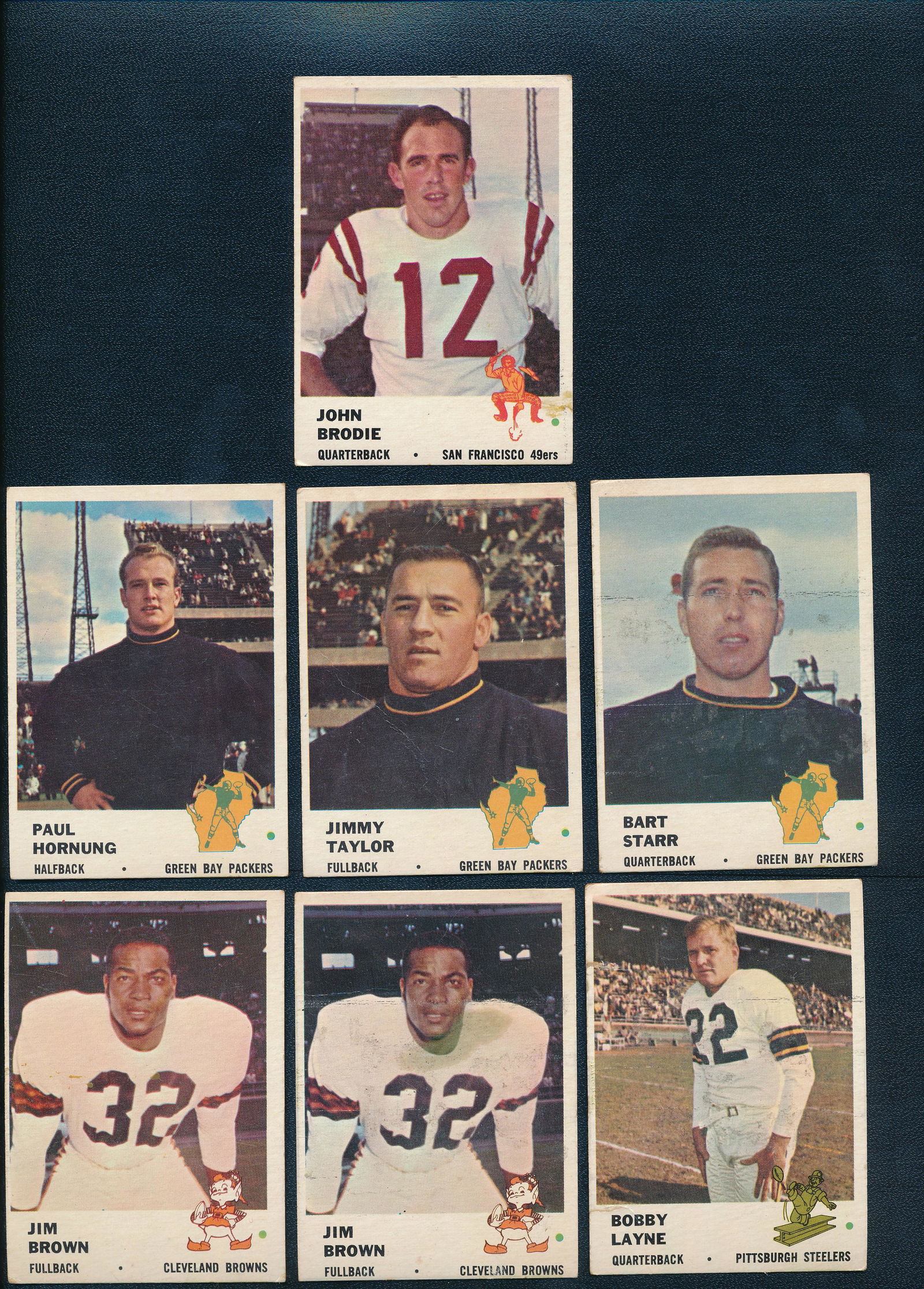 1961 Fleer Football Cards (1 of 6)