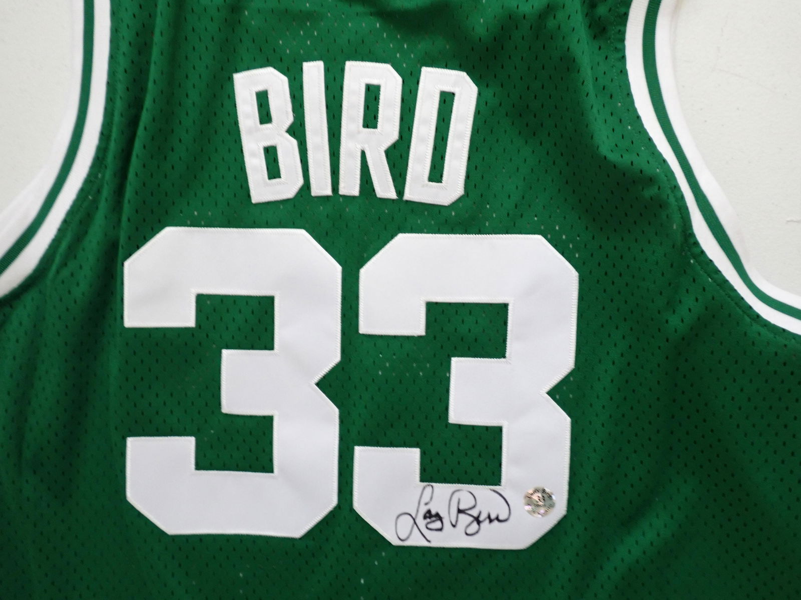 Larry Bird Signed Boston Celtics Jersey.  Larry Bird 33 (1 of 5)