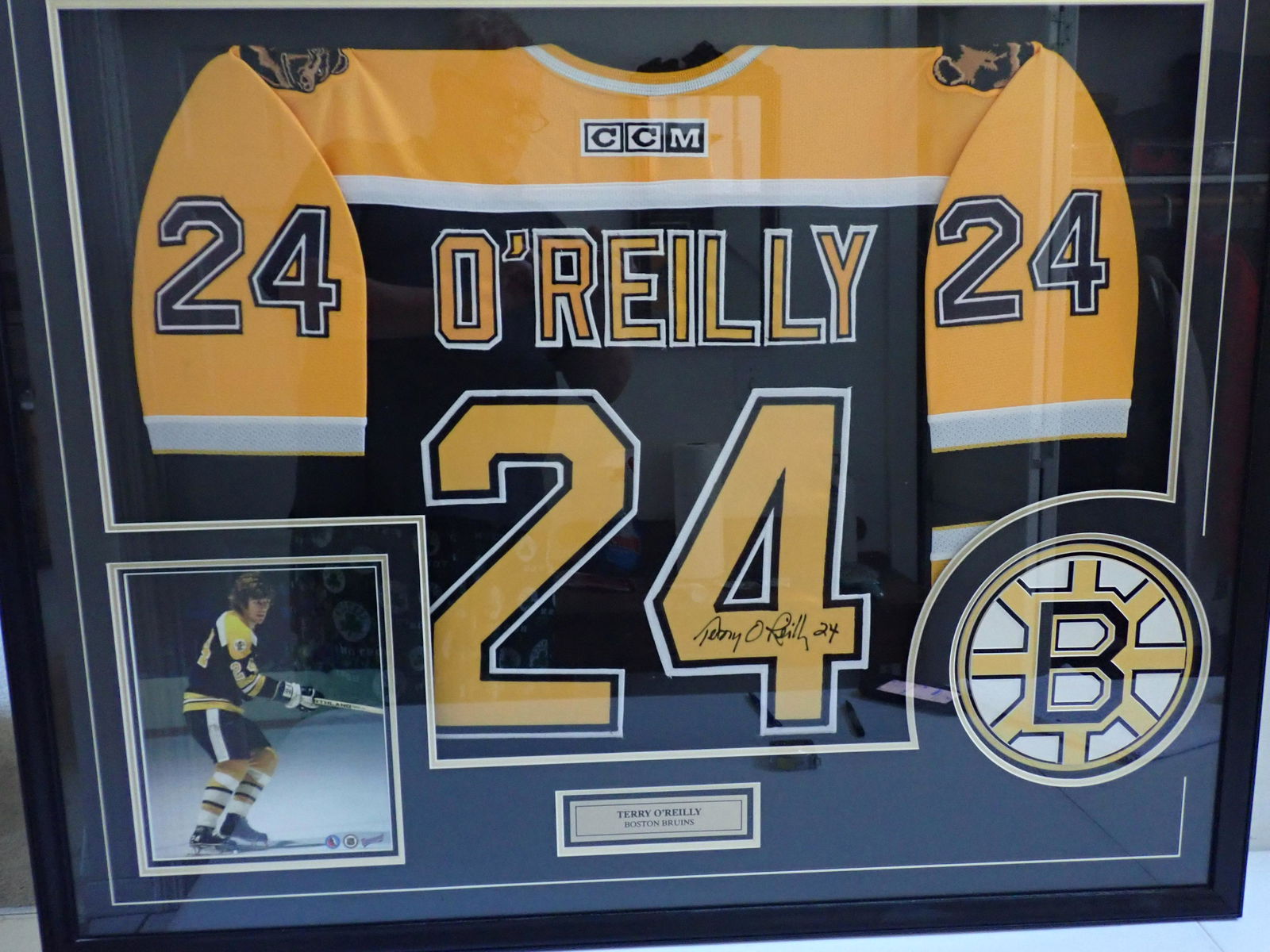 Terry O'Reilly Shadow Box Display with Signed Jersey (1 of 8)