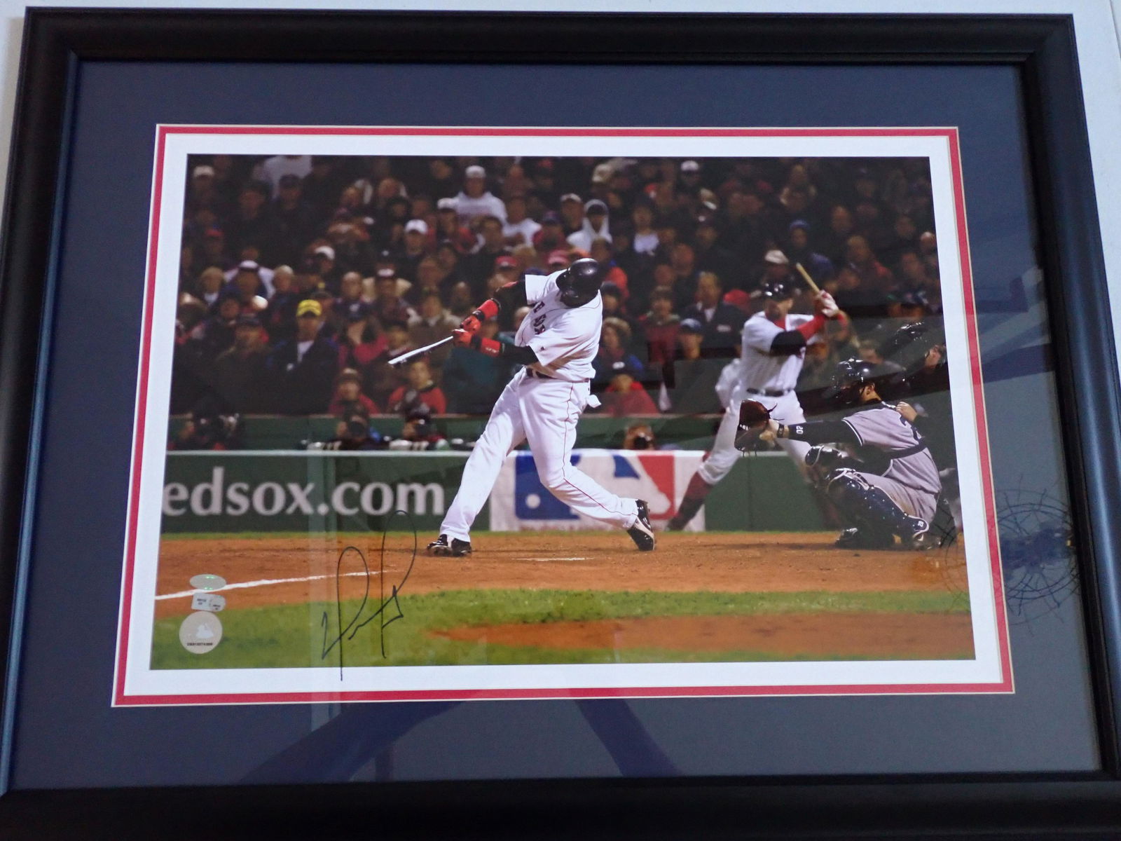 Signed David Ortiz Photo with Steiner COA Photo 21" x 14 1/2" (1 of 4)
