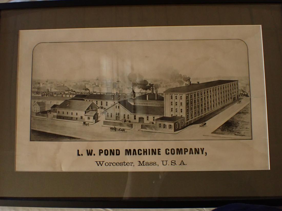 Print - H W Pond Machine Company by Woodbury, Worcester (1 of 6)