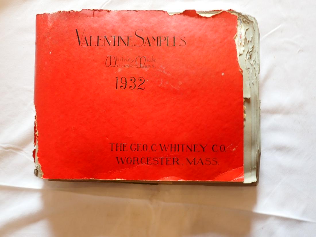 Valentine Sample Cards 1938 George Whitney Co. Worcester (1 of 12)