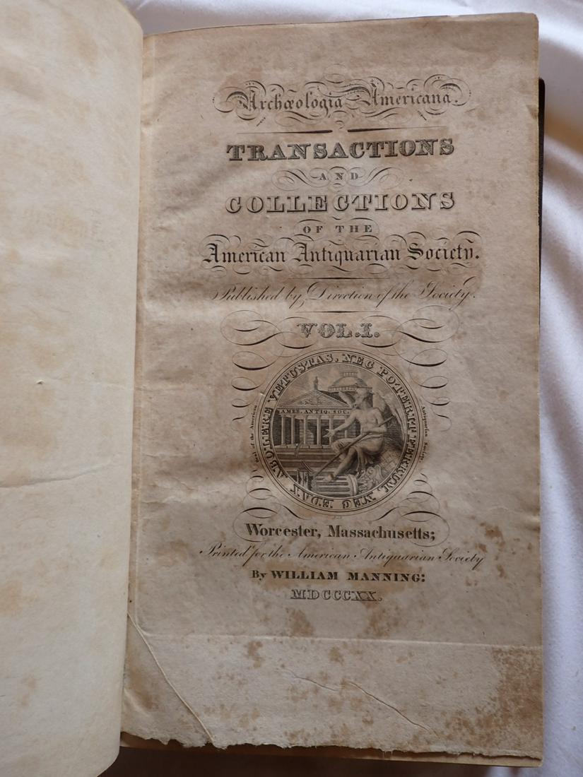 Archaeologia Americana - William Manning (1 of 5)