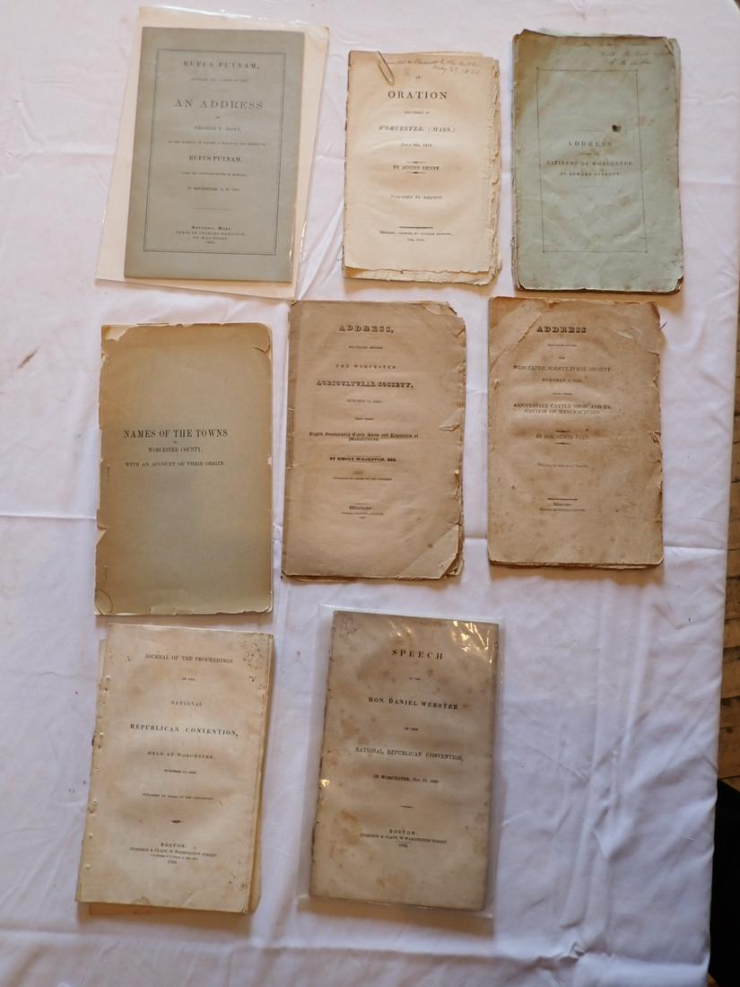 Early 1800's Worcester Related Booklets (1 of 10)