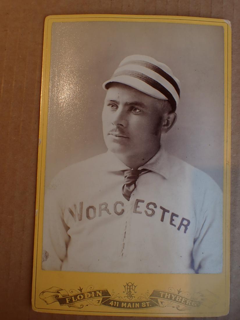 Worcester 1899 Atlantic League Baseball Player Cabinet Photo (1 of 4)