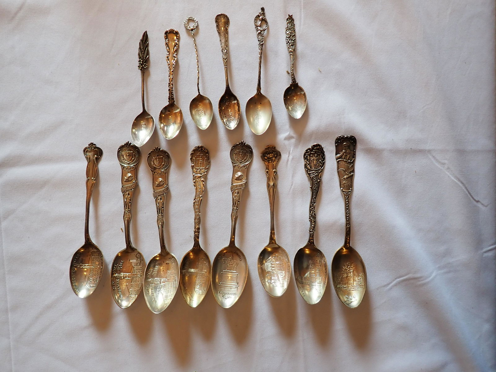 14 Worcester Sterling Silver Souvenir Spoons (1 of 8)
