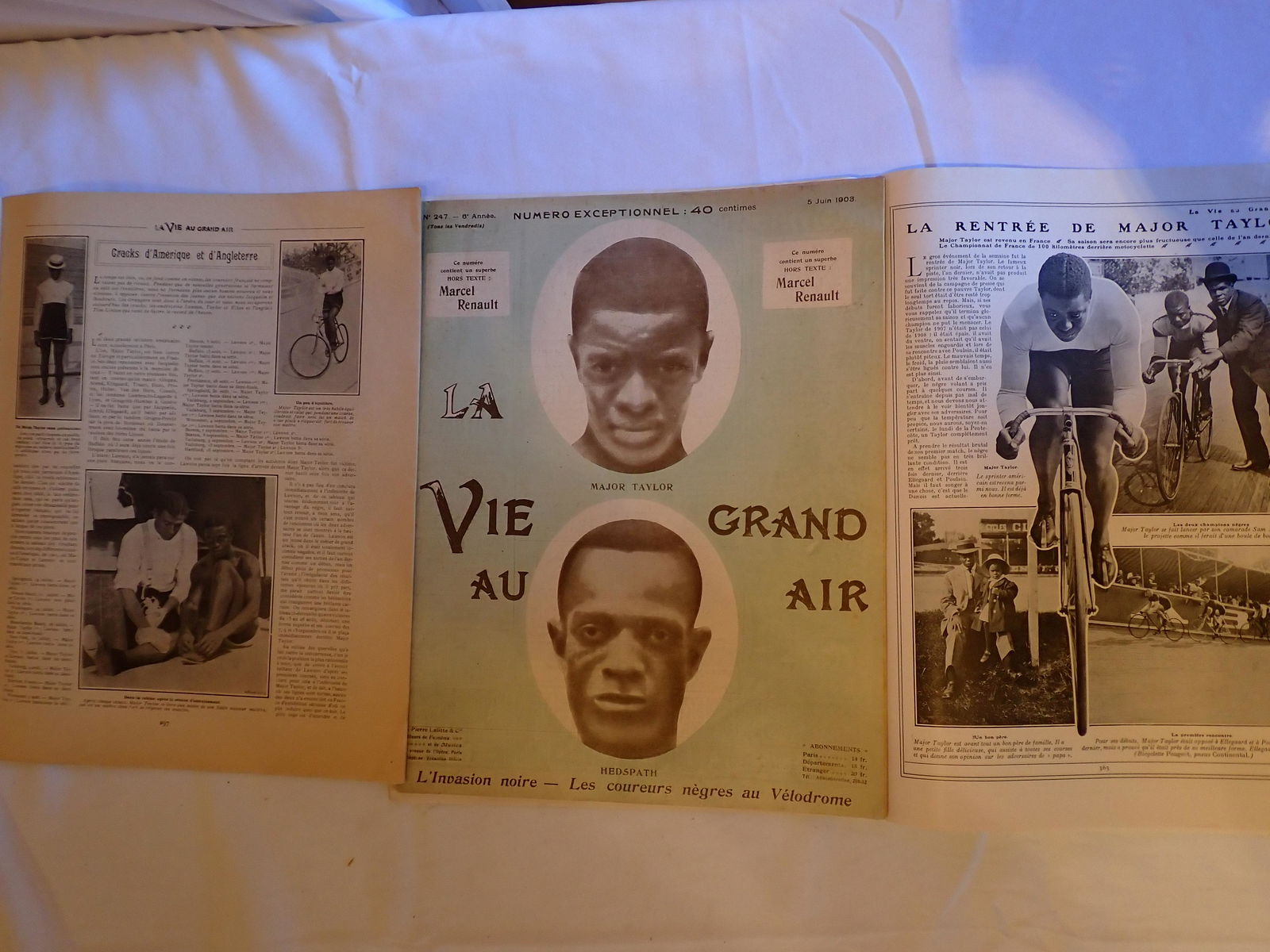 Major Taylor - 3 French Magazines 1902 - 1908 (1 of 5)