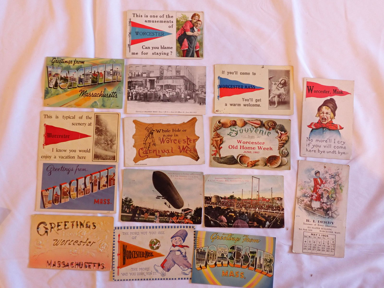 Worcester Souvenir New England Fair Postcards, (1 of 10)