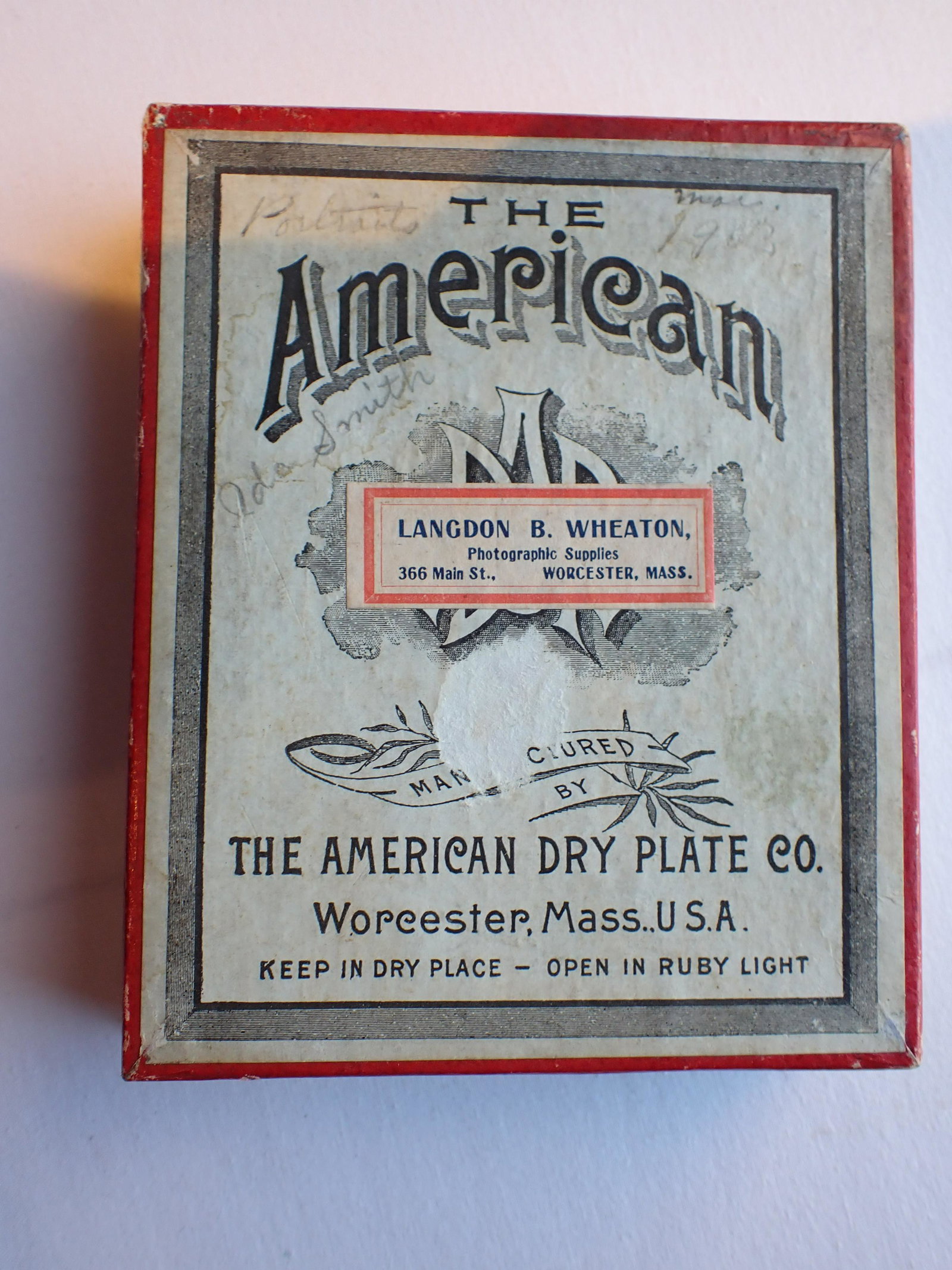 Worcester American Dry Plate Co. Glass Negatives, 10 Plates: Please see photos and come to the 2 day preview for condition.