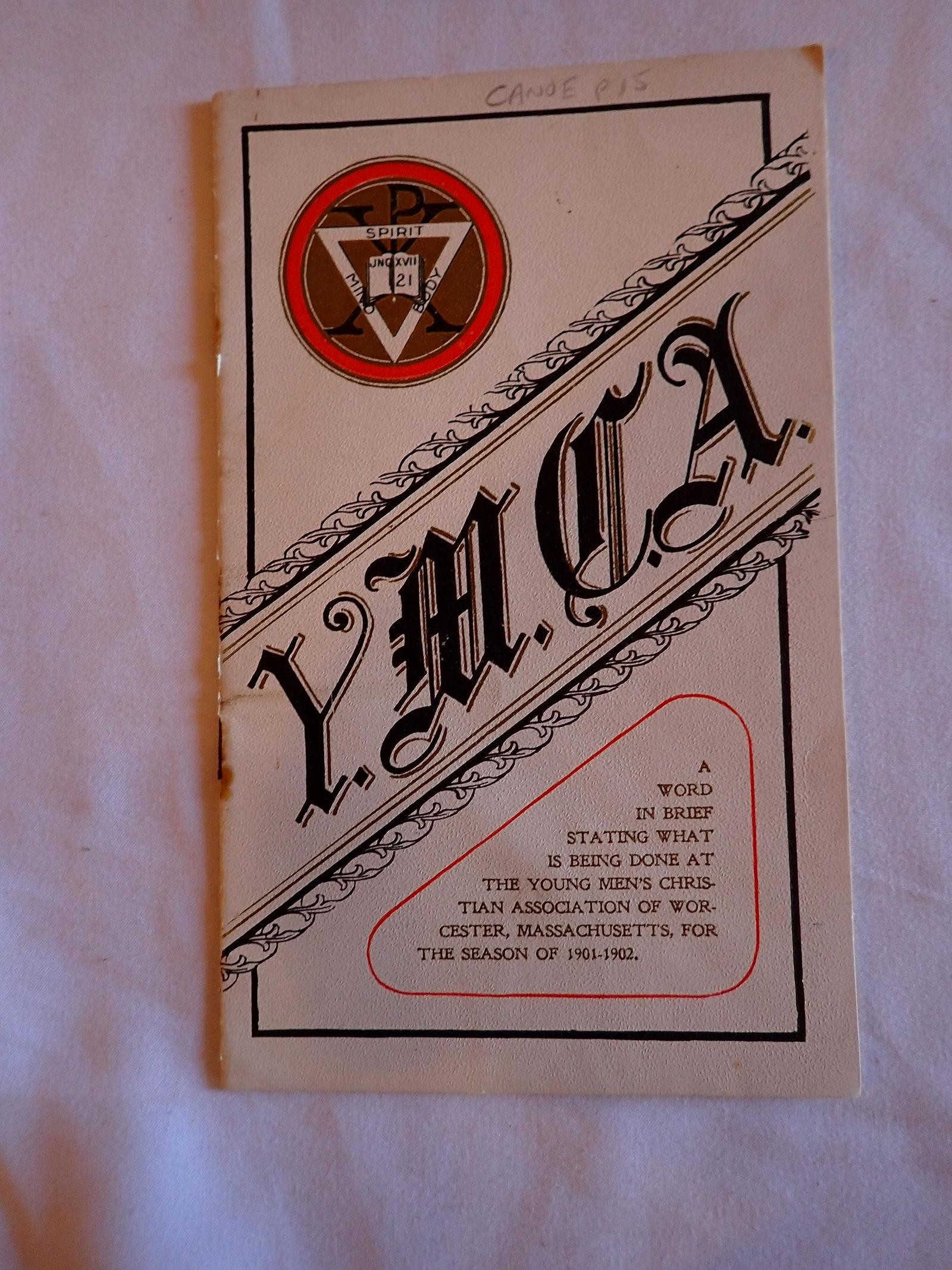 1901 - 1902 YMCA Brochure (1 of 9)