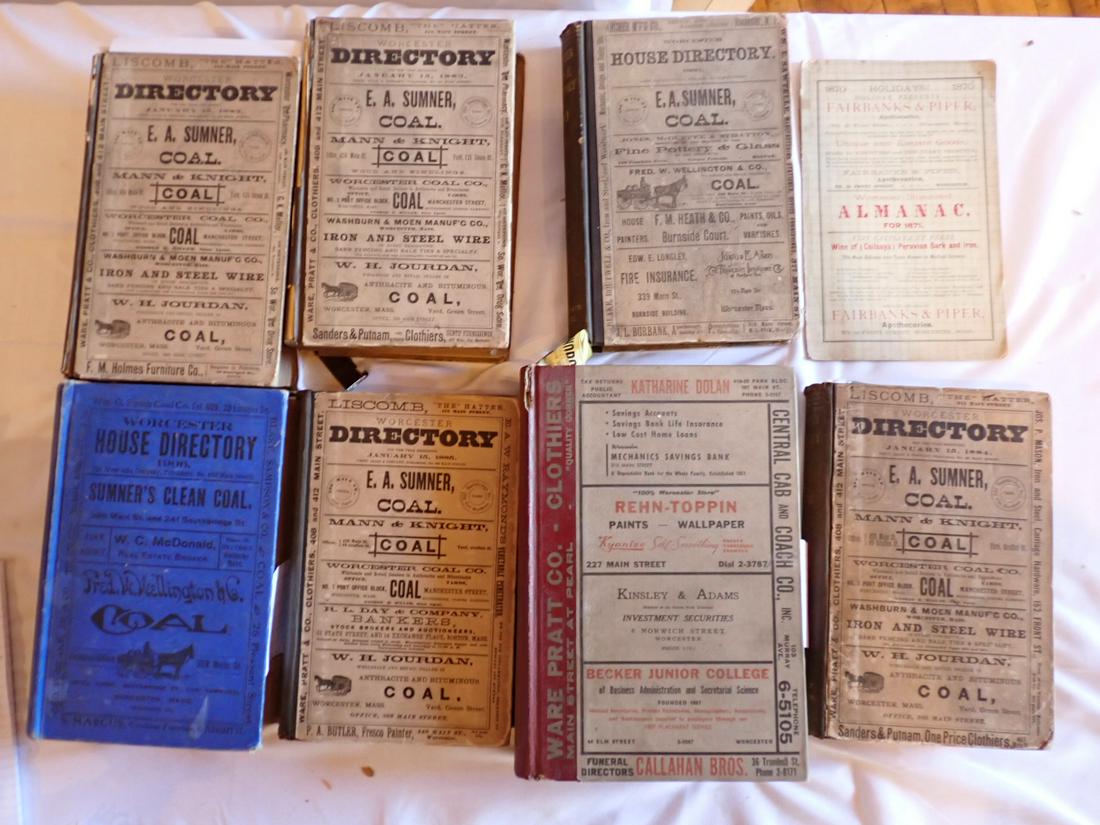 1871 Almanac and Worcester Directories 1882, 1883, 1884, 1890 (1 of 12)