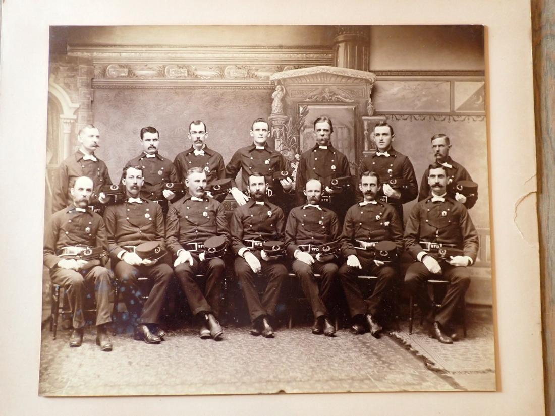 Large Photo - Worcester Fire Department Fireman Late 1800's (1 of 5)