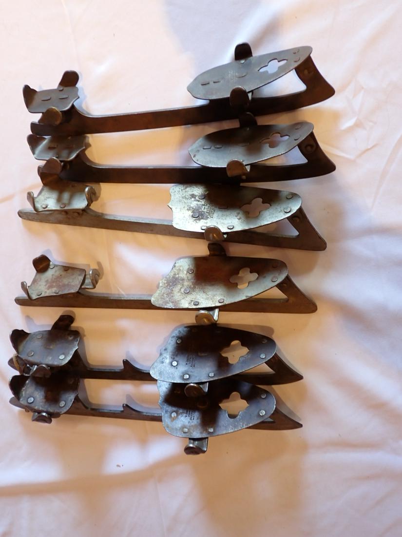 3 Pairs of Samuel Winslow Skates Worcester, MA (1 of 5)