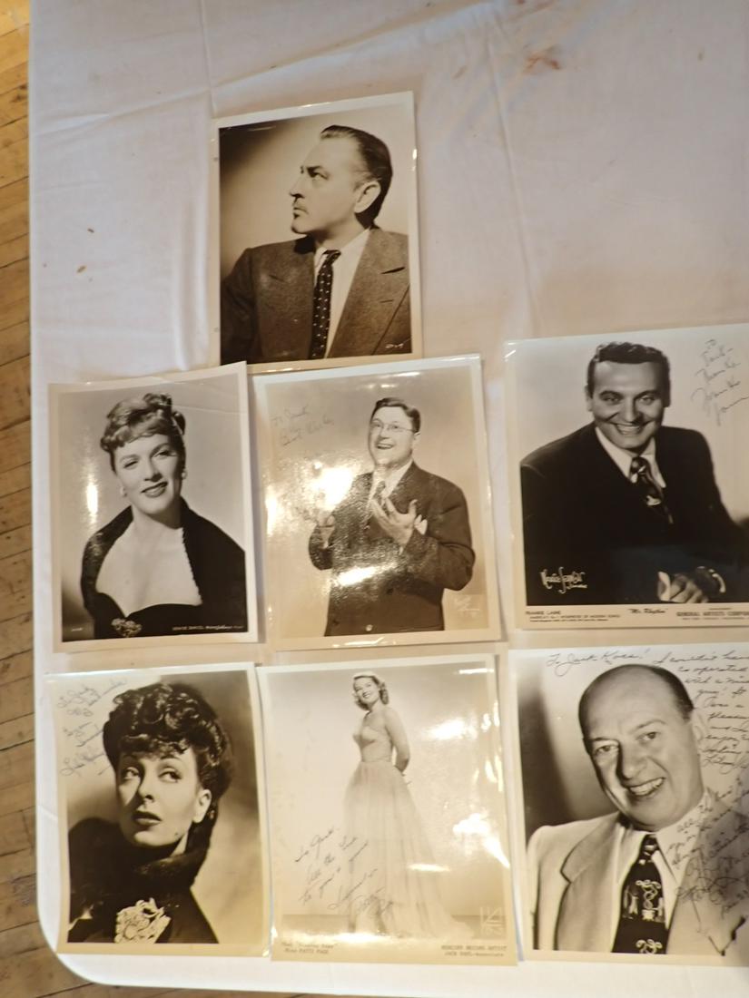Movie Stars 40's and 50's - Some Signed: Dottie Page, Frankie Lane & Others. Please see photos and come to the 2 day preview for condition.