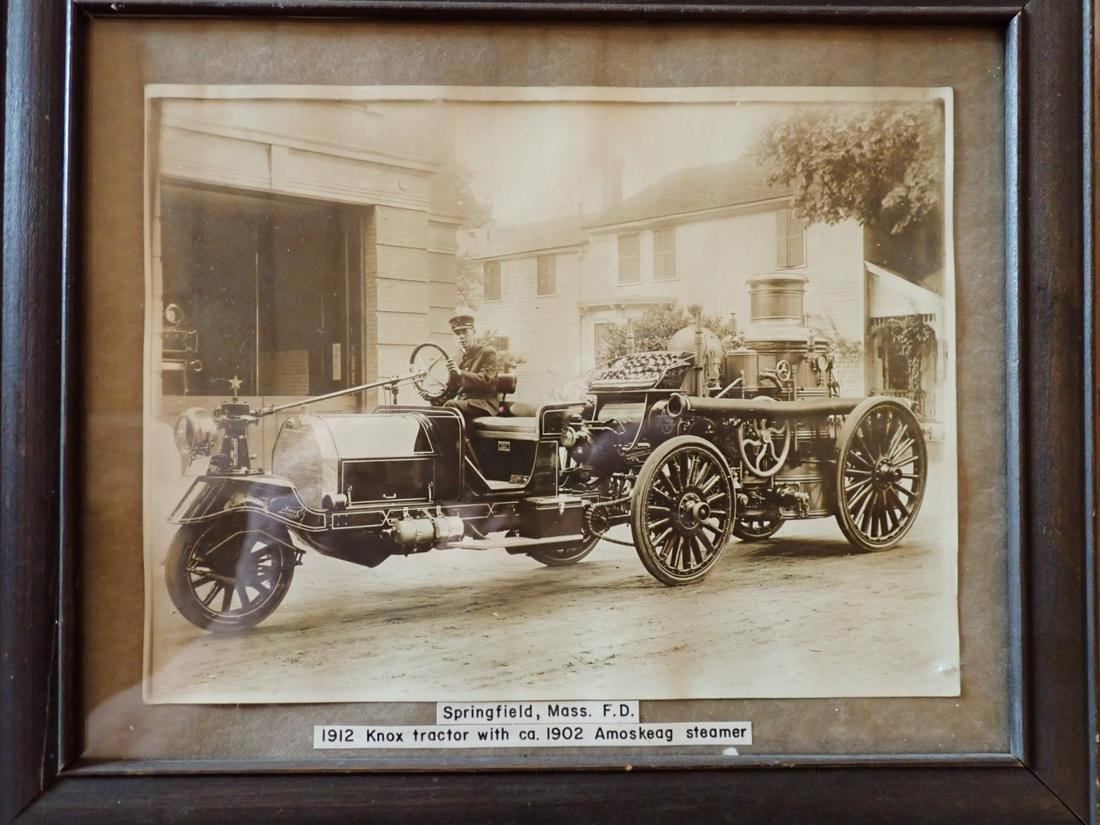 Springfield, MA Fire Department Framed Photo of 1912 Knox (1 of 4)