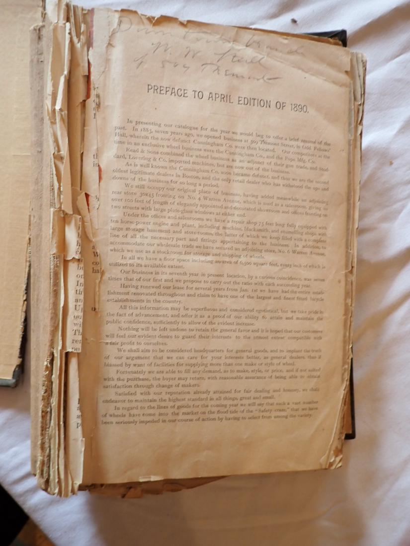 Late 1800's Scrap Book of Bicycle Advertising (1 of 11)