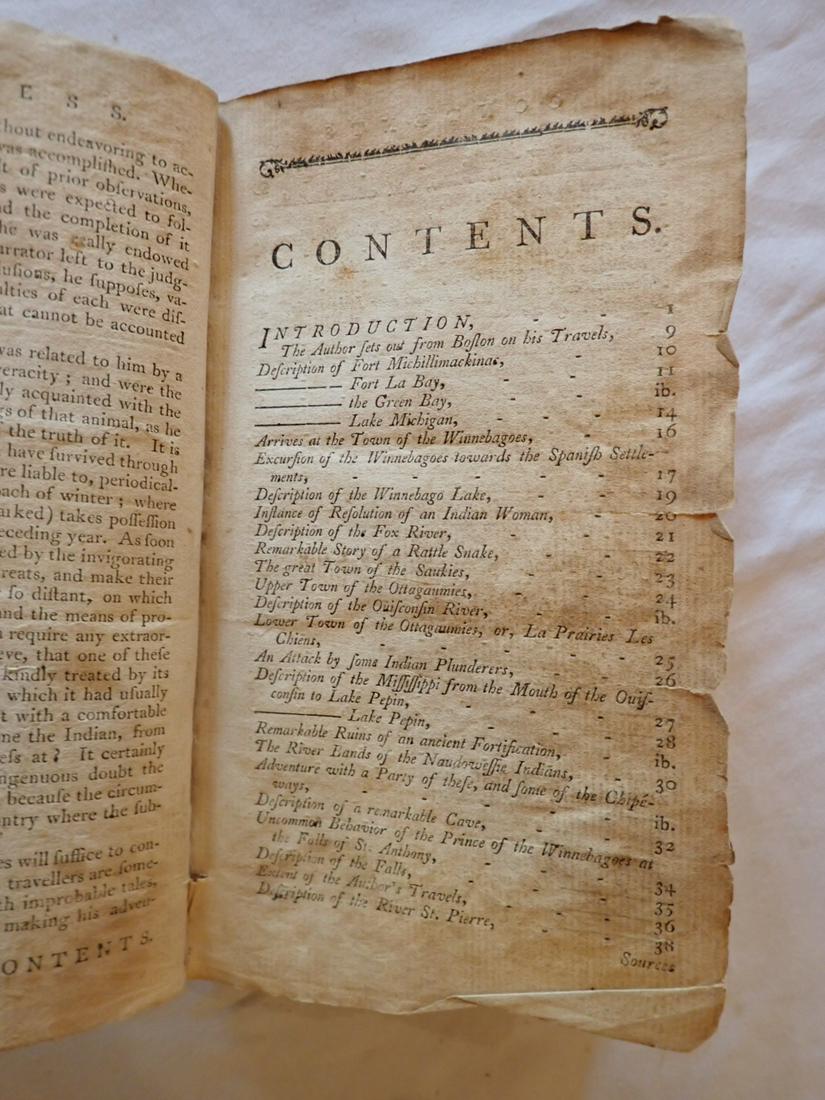 Carvers Travels Through North America 1778 Book. (1 of 5)