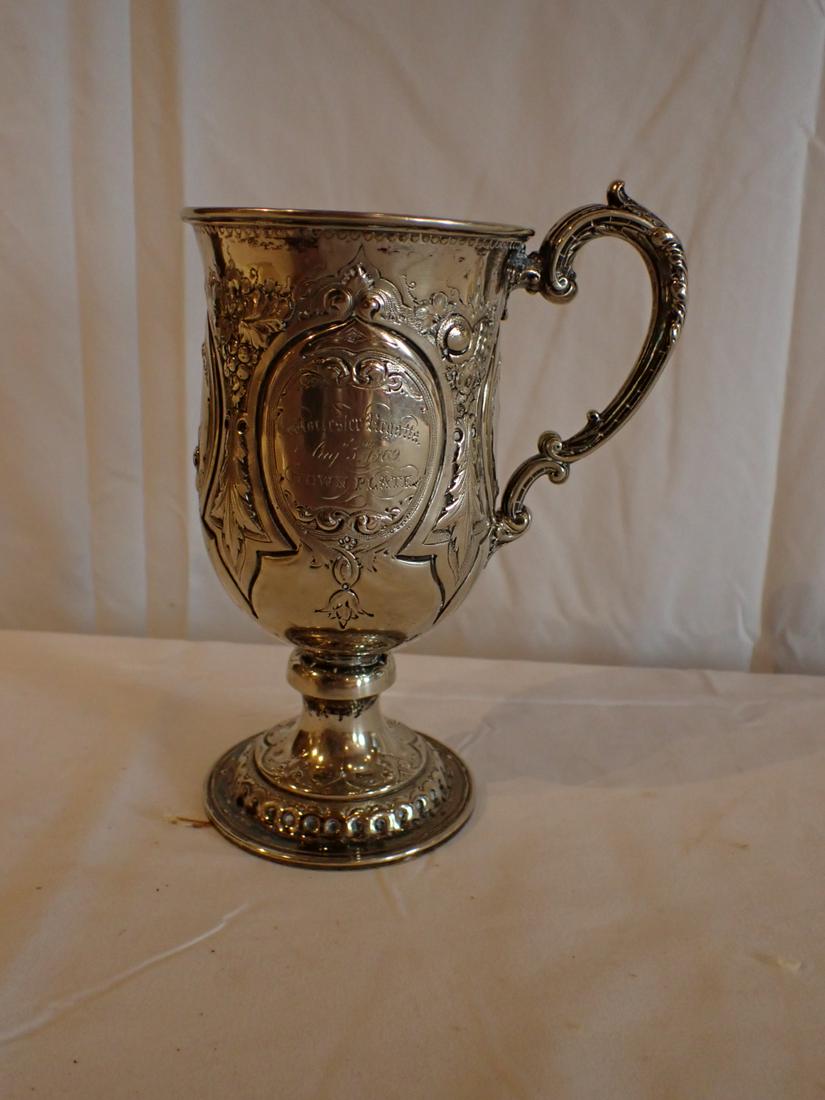 1869 Worcester Regatta Silverplate Trophy (1 of 4)