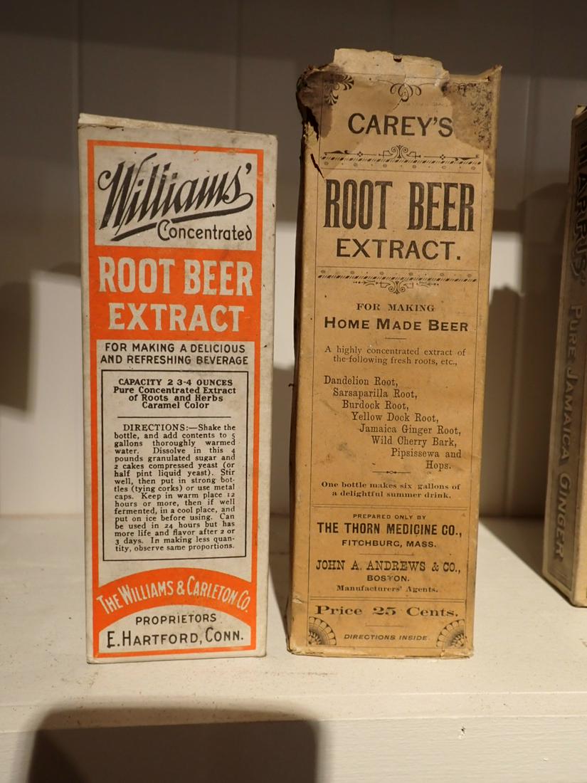 Carey's and Williams Root Beer Extract Bottles w/ Boxes (1 of 6)