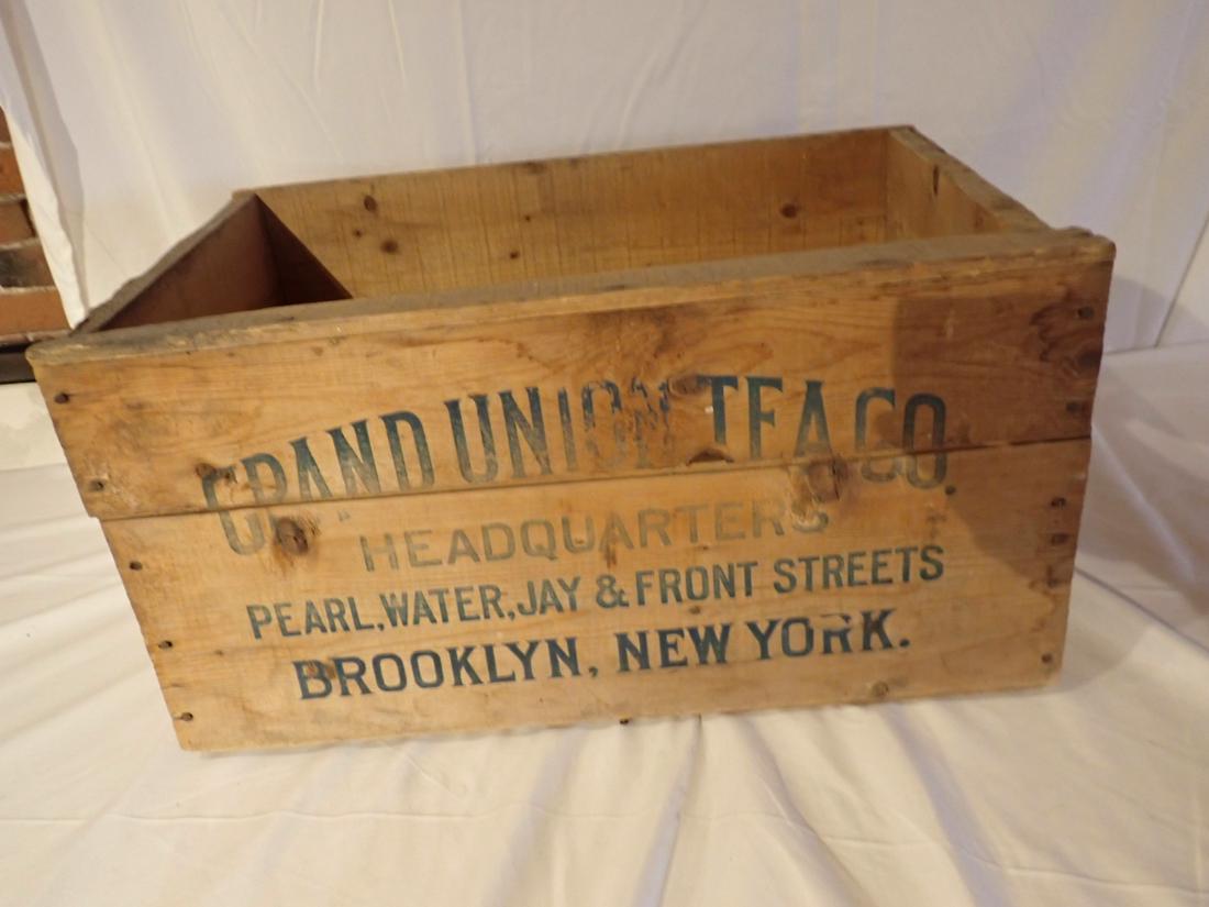 Grand Union Tea Co. Advertising Crate. Brooklyn, NY (1 of 4)