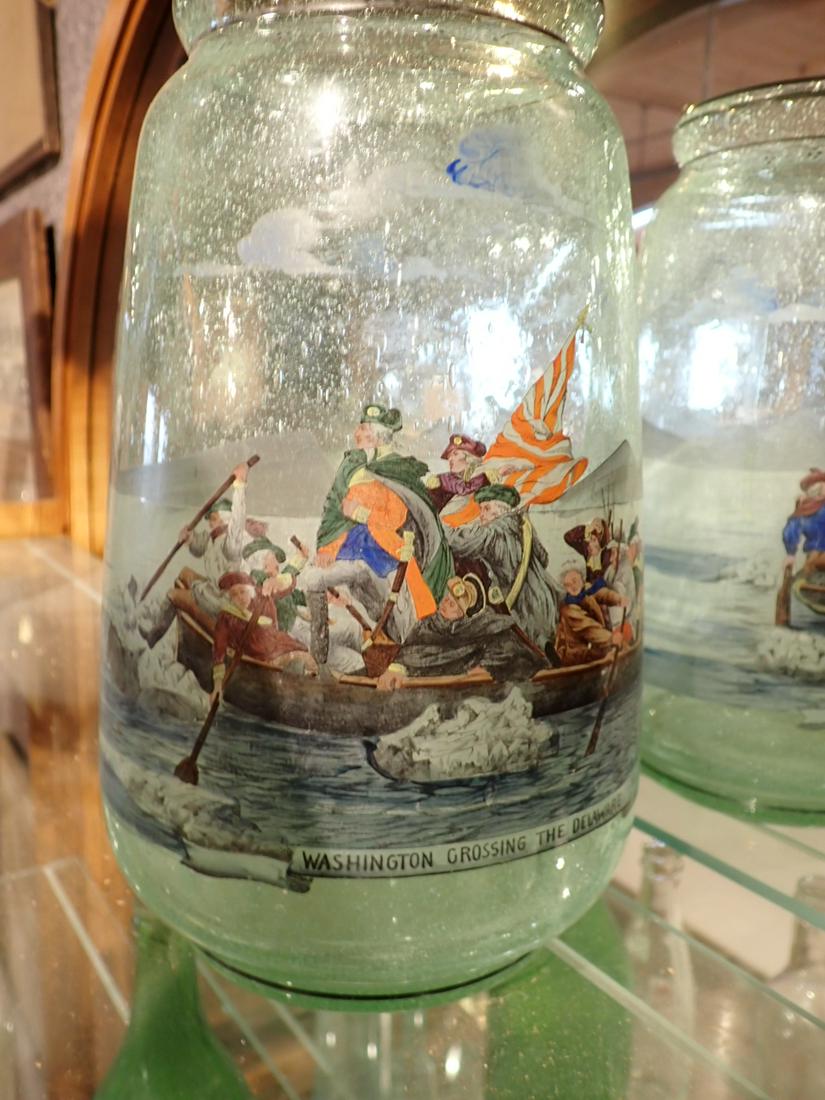 Washington Crossing the Delaware Jar with Ground Pontils (1 of 4)