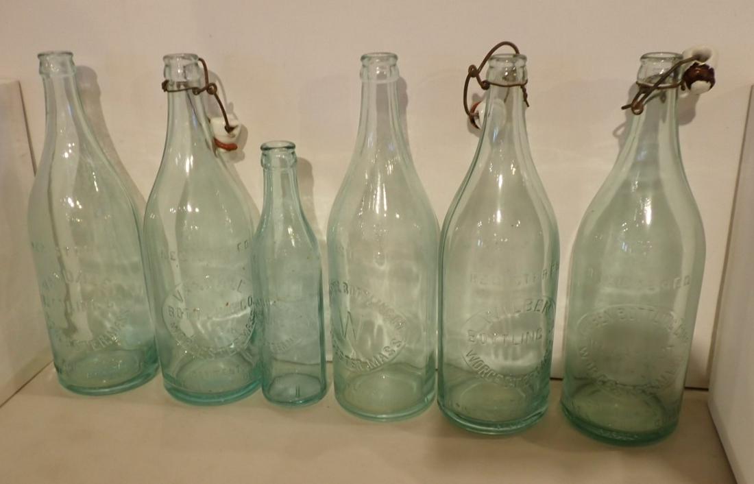 6 Worcester MA Company Bottles (1 of 11)