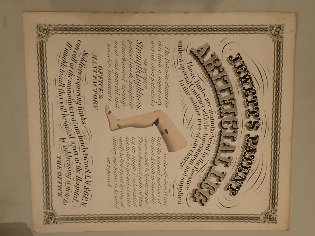 Advertisement For Jewett's Patent Artificial Leg (1 of 5)