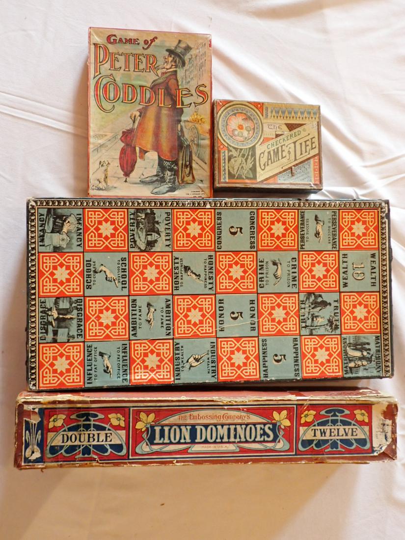 Lion Dominos, The Embossing Co. Turn of Century Checked (1 of 16)