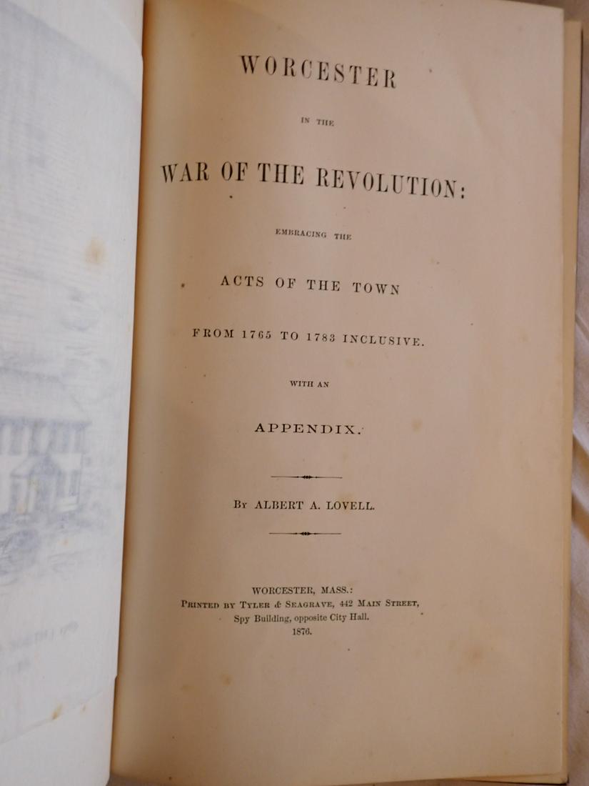 Worcester in the Revolution 1876 by Albert A. Lovell (1 of 5)