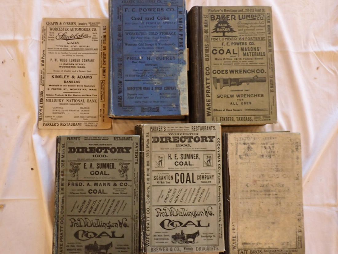 1903, 1906, 1921, 1924, 1928 Worcester Directories (1 of 14)