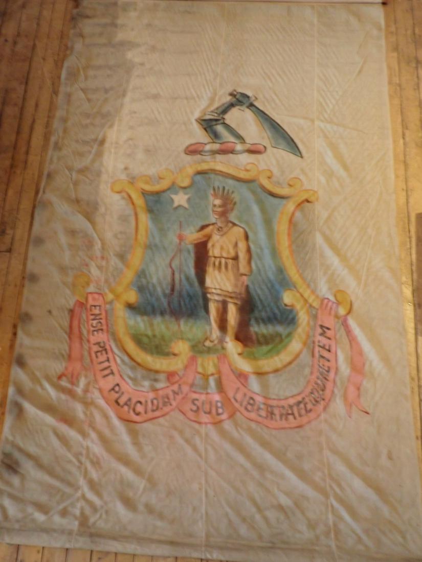 19th Century Fraternal Group Canvas Banner Mass State Seal (1 of 13)