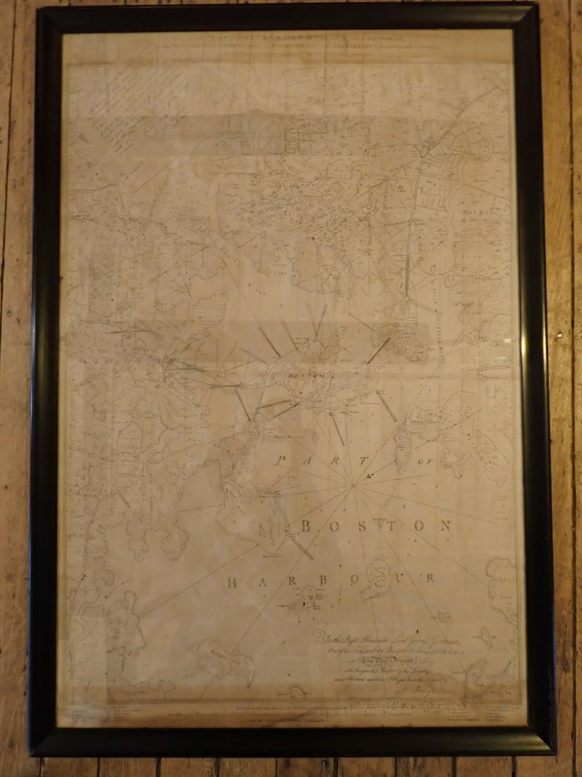 Colonial Plan of Boston and Environs - Printed in 19th Century (1 of 16)