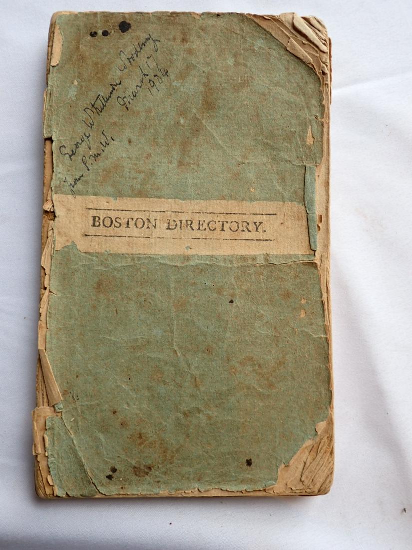 1803 Boston Directory (1 of 4)