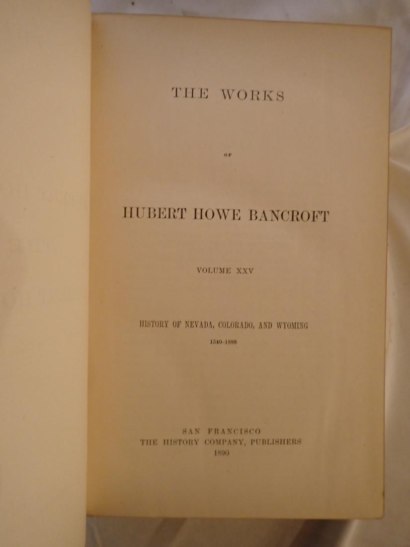 1890 History of Nevada, Colorado, and Wyoming Book (1 of 4)
