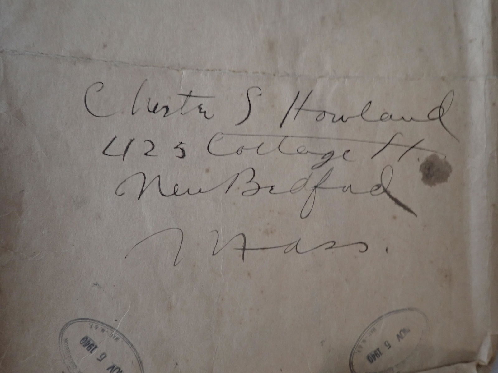 Chester Howland Manuscripts & Photos WWI (1 of 10)