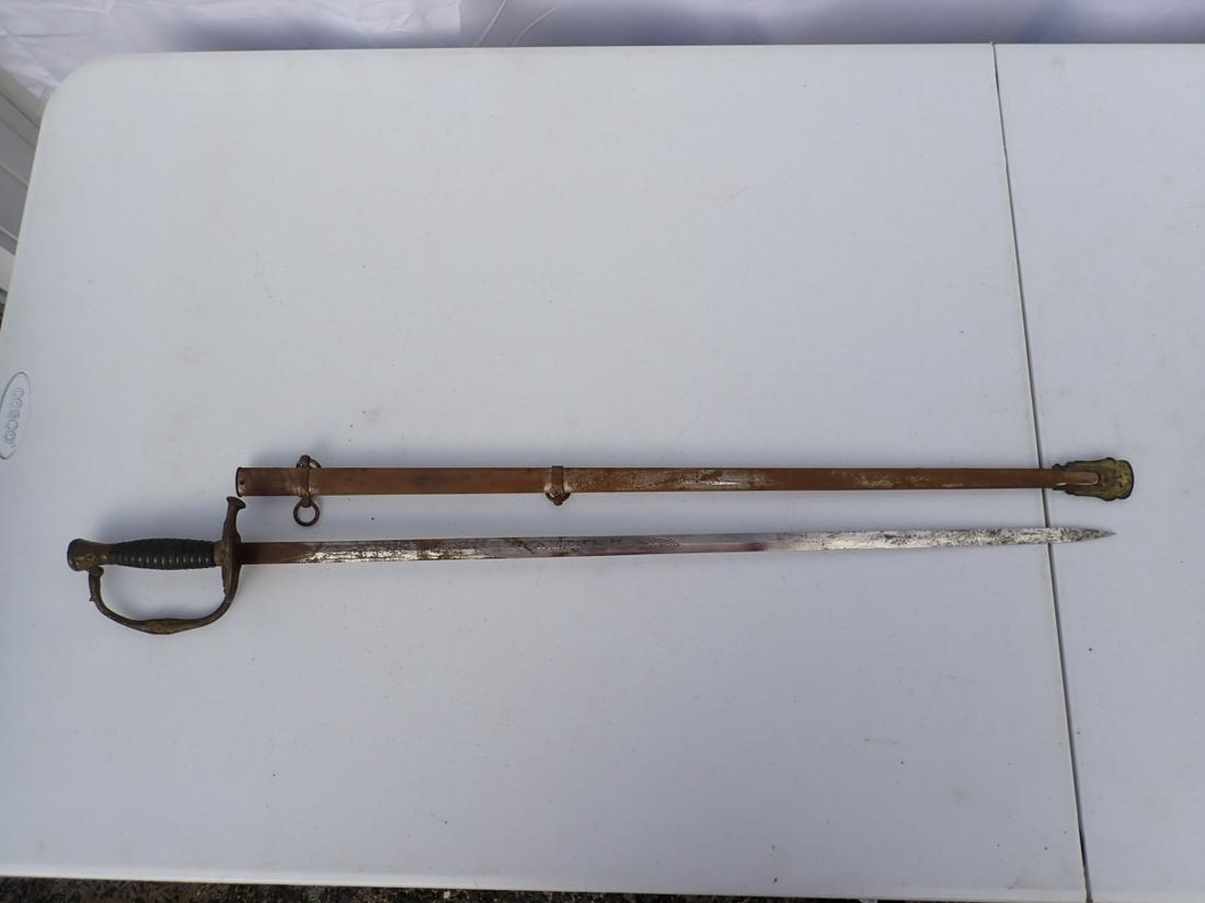 US Military Sword and Sheath - Harding Uniform Boston, MA (1 of 10)