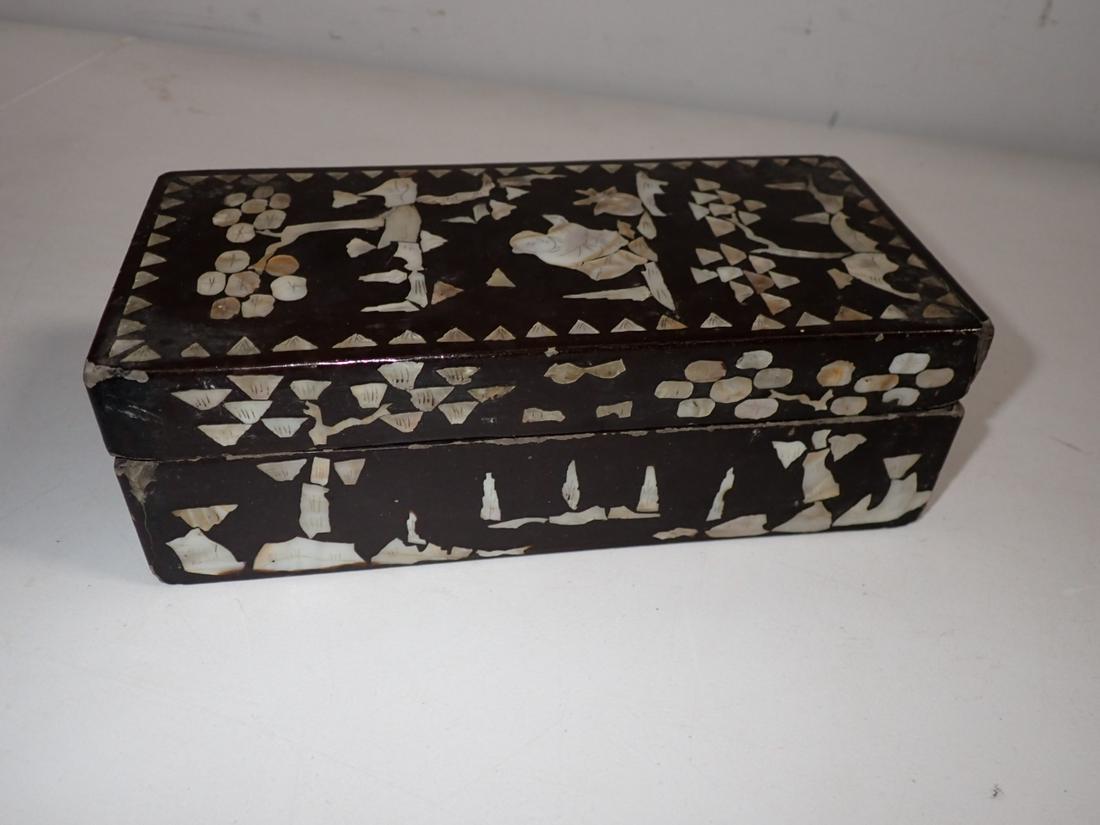 Made in China "Cina" Mother of Pearl Decorated Jewelry Box (1 of 12)