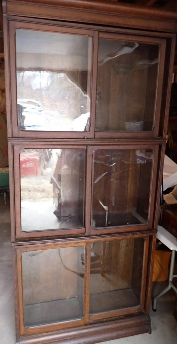 Tanner 3 Section Oak Barrister's Bookcase (1 of 5)