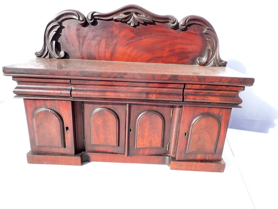 Antique Miniature Sideboard with 3 drawers and 4 doors (1 of 12)