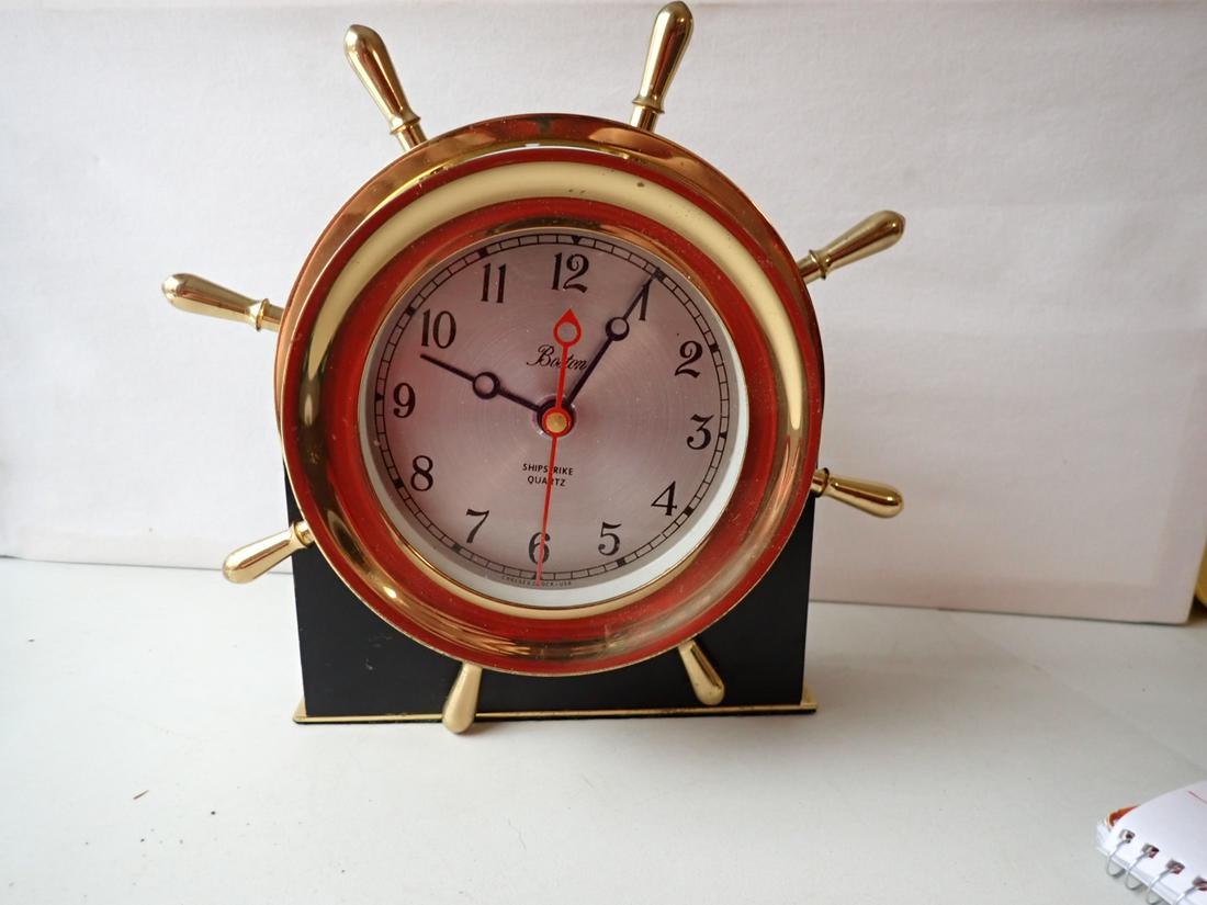 Chelsea Boston Ship Strike Brass Quartz Clock Chelsea Clock USA (1 of 6)